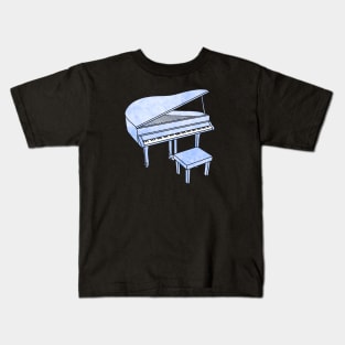 Sky Blue Piano Kids T-Shirt